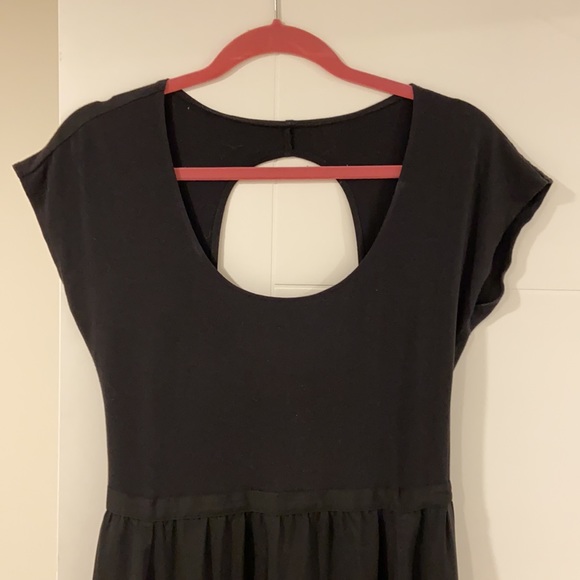 Floor Length Black Dress - Picture 2 of 4